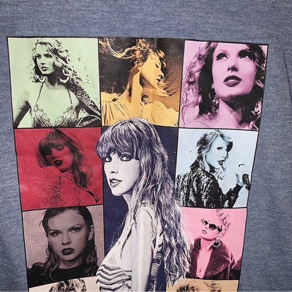 Taylor Swift Blue Graphic Short Sleeve Tee M - Picture 5 of 10